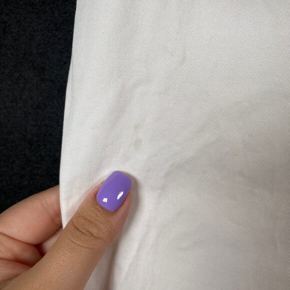 Ann Taylor Womens Pants White Factory Ankle Career Workwear Professional 8 - Picture 11 of 14